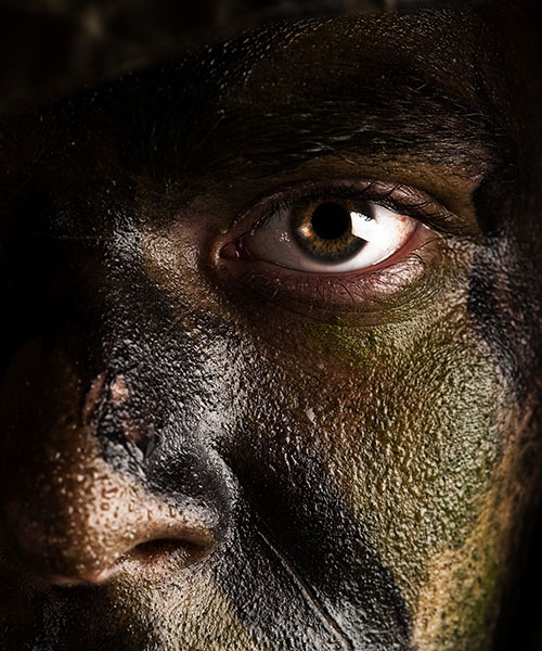 New Camouflage Face Paint Could Protect Troops' Skin From Burns